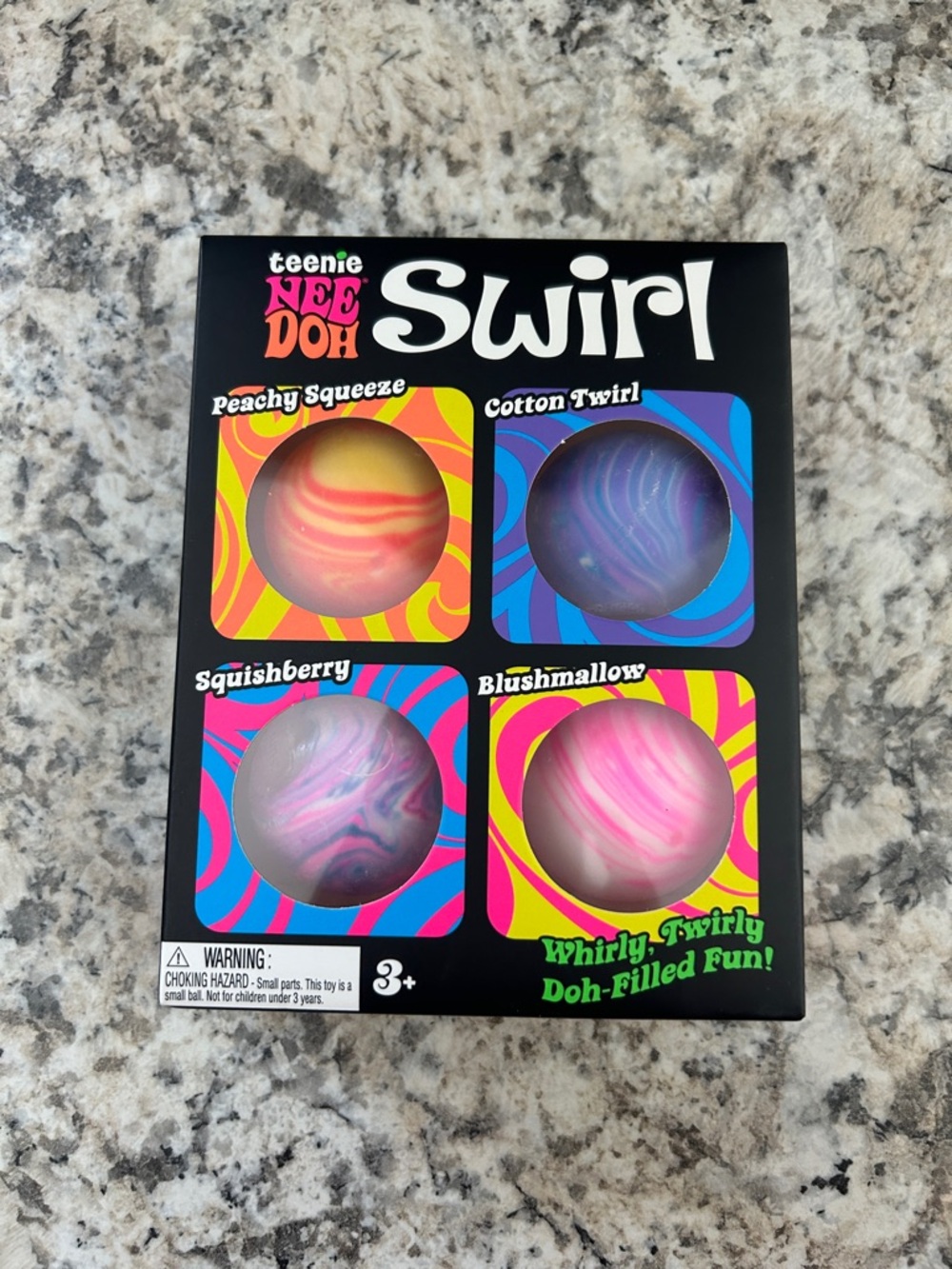NeeDoh Teenie Swirl Pack Schylling Nee Doh Squishy Toy Fidget Balls